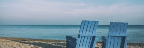 Chairs overlooking beach